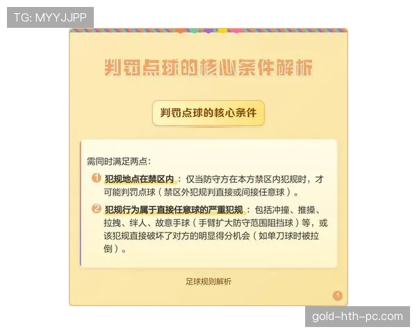 点球判罚的关键条件与常见误区解析